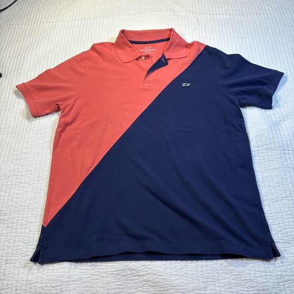 Men's Vineyard Vines Two-Tone Polo Shirt - Picture 1 of 8